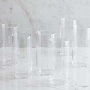 🌿NIB QUINCE Essential Crystal Tall Drinking Glasses, Set of 6